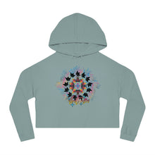 Load image into Gallery viewer, ILLEST FLORAL Women's Cropped Hoodie