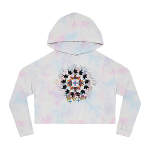 ILLEST FLORAL Women's Cropped Hoodie