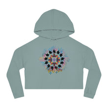 Load image into Gallery viewer, ILLEST FLORAL Women&#39;s Cropped Hoodie
