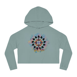 ILLEST FLORAL Women's Cropped Hoodie